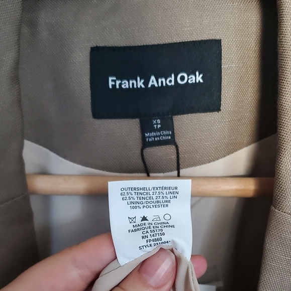 Trench coat in linen and ten cells, XS - Picture 4 of 4